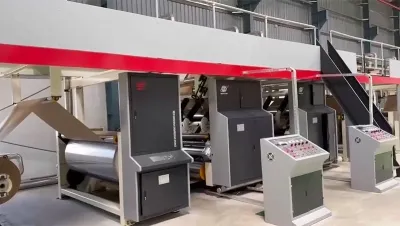 5-layer Corrugated Cardboard Production Line for Customer in India
